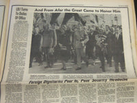 1963 NOV 25 NEW YORK JOURNAL AMERICAN - THE NATION STOOD STILL - JFK - NP 2397