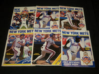 1984-1989 NEW YORK METS SCORECARD MAGAZINES LOT OF 14 - CALENDAR - O 2805A