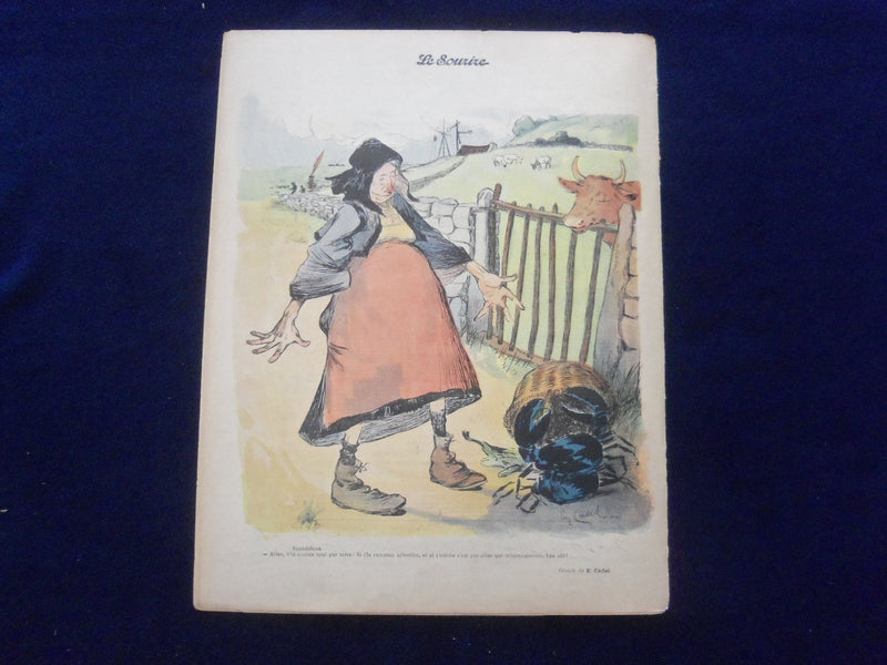 1904 MARCH 5 LE SOURIRE MAGAZINE - ILLUSTRATED COMEDY - FRENCH TEXT - SP 4866F