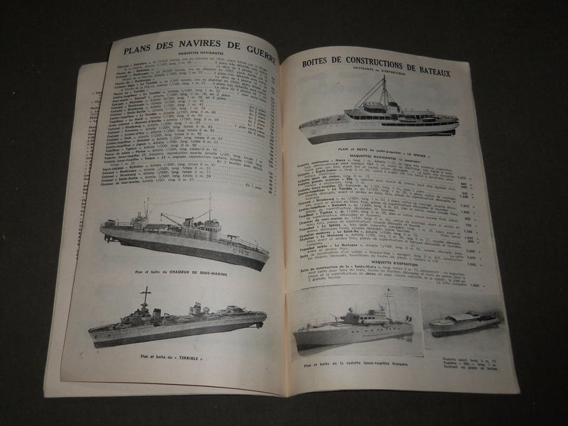 1948-1949 MADAME MICHEL MODÈLES RÉDUITS AVIATION MARINE FRENCH CATALOGUE- FR 727