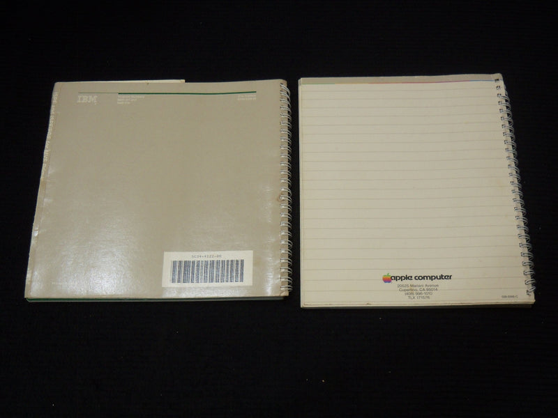1980'S COMPUTER MANUALS LOT OF 2 - APPLE - SPIRAL BOUND - #50