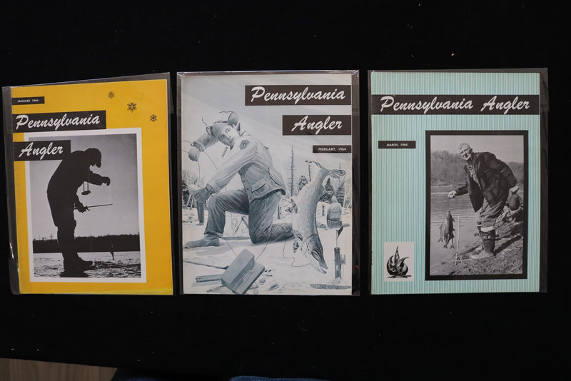 1964 PENNSYLVANIA ANGLER MAGAZINE - COMPLETE YEAR - LOT OF 12 - O 3746