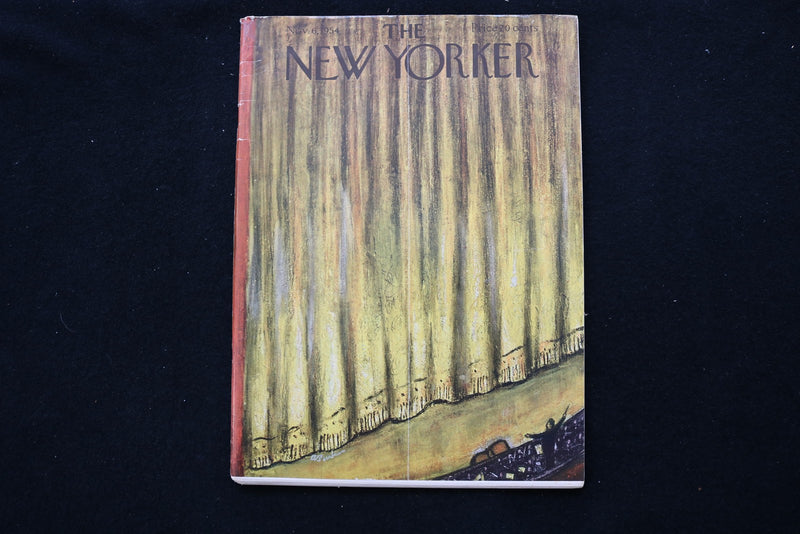1954 NOVEMBER 6 NEW YORKER MAGAZINE - GREAT ILLUSTRATED COVER - NY 3006