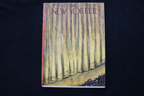 1954 NOVEMBER 6 NEW YORKER MAGAZINE - GREAT ILLUSTRATED COVER - NY 3006