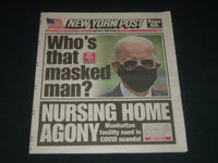 2020 MAY 26 NEW YORK POST NEWSPAPER - WHO'S THAT MASKED MAN?