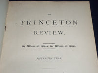 1877-1882 THE PRINCETON REVIEW BOUND VOL. LOT OF 3 - PRESBYTERIAN - KD 1187