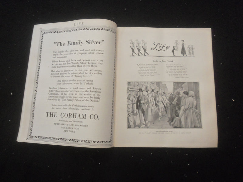 1916 APRIL 6 LIFE MAGAZINE - EASTER NUMBER - CONSIDER THE LILIES - L 763A