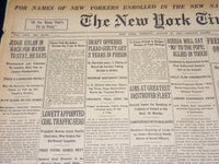 1917 AUGUST 21 NEW YORK TIMES - JUDGE HYLAN IN RACE FOR MAYOR - NT 8525