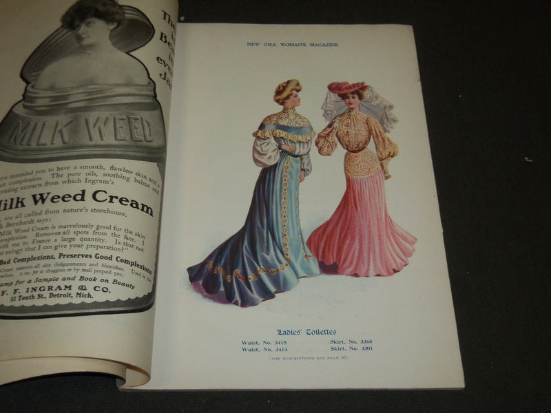 1904 MAY NEW IDEA WOMAN'S MAGAZINE - COLOR FASHION - ILLUSTRATIONS - ST 247