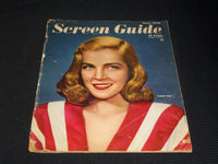 1946 JUNE SCREEN GUIDE MAGAZINE - LIZABETH SCOTT NICE FRONT COVER - E 2740