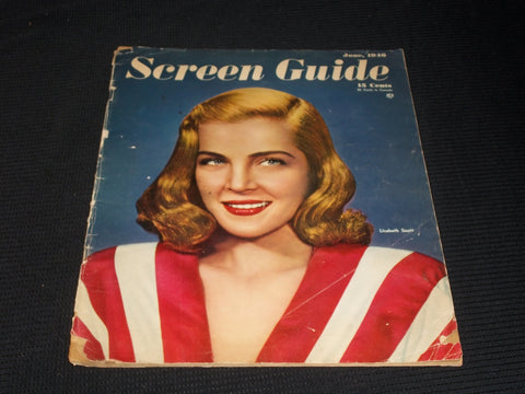 1946 JUNE SCREEN GUIDE MAGAZINE - LIZABETH SCOTT NICE FRONT COVER - E 2740