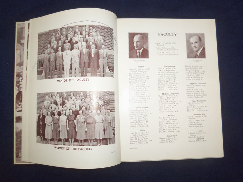 1940 THER MIRROR COLUMBIA HIGH SCHOOL YEARBOOK -S. ORANGE/MAPLEWOOD, NJ- YB 3066