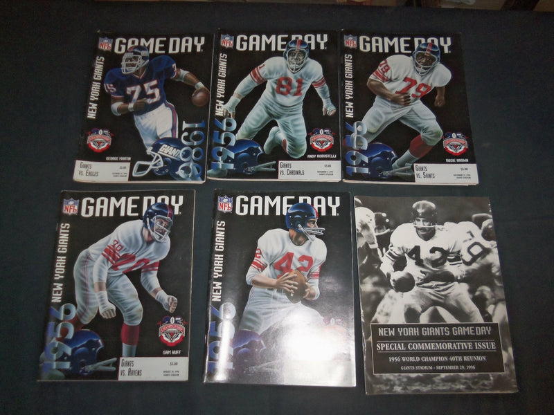 1993-1997 NFL GAMEDAY MAGAZINE - NY GIANTS -NY JETS -EAGLES - LOT OF 12- O 2440J