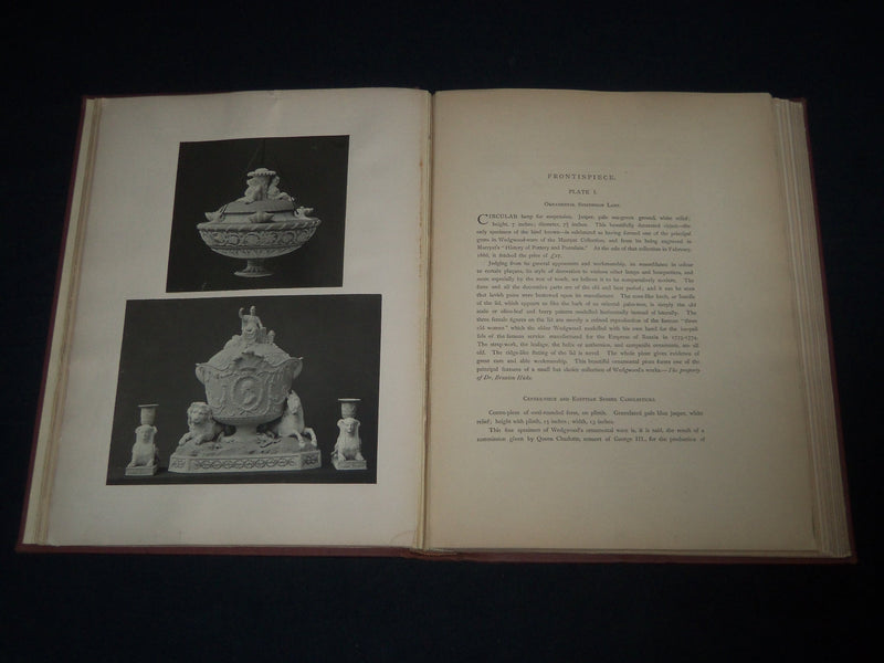 1874 MEMORIALS OF WEDGWOOD VOLUME BY ELIZA METEYARD - NICE PLATES - Z 54