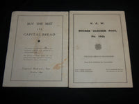 1947 HARRISBURG PA HIGH SCHOOL FOOTBALL PROGRAMS LOT OF 2 ISSUES - J 6777
