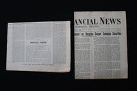 1908-1909 GAVIGAN'S FINANCIAL NEWS NEWSPAPER - LOT OF 2 - K 2947