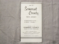 1961 SOMERSET COUNTY NEW JERSEY SOFTCOVER BOOK AND MAP - K 289