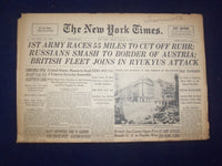 1945 MARCH 30 NEW YORK TIMES - 1ST ARMY RACES 55 MILES TO CUT OFF RUHR - NP 6681