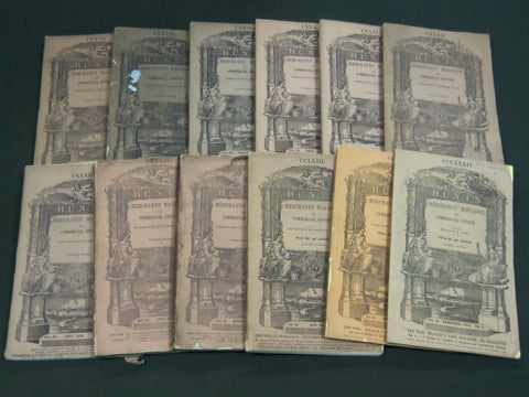 1850-1863 HUNT'S MERCHANTS MAGAZINE AND COMMERCIAL REVIEW LOT OF 12 - WR 340B