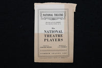1927 NATIONAL THEATRE PROGRAM - LOT OF 2 - WASHINGTON, D.C. - K 2829