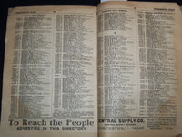 1908 NEW ENGLAND TELEPHONE & TELEGRAPH CO. SOUTH CENTRAL PHONE BOOK - J 8818