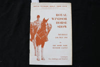 1961 MAY 11 ROYAL WINDSOR HORSE SHOW PROGRAM - HOME PARK WINDSOR CASTLE - K 1850