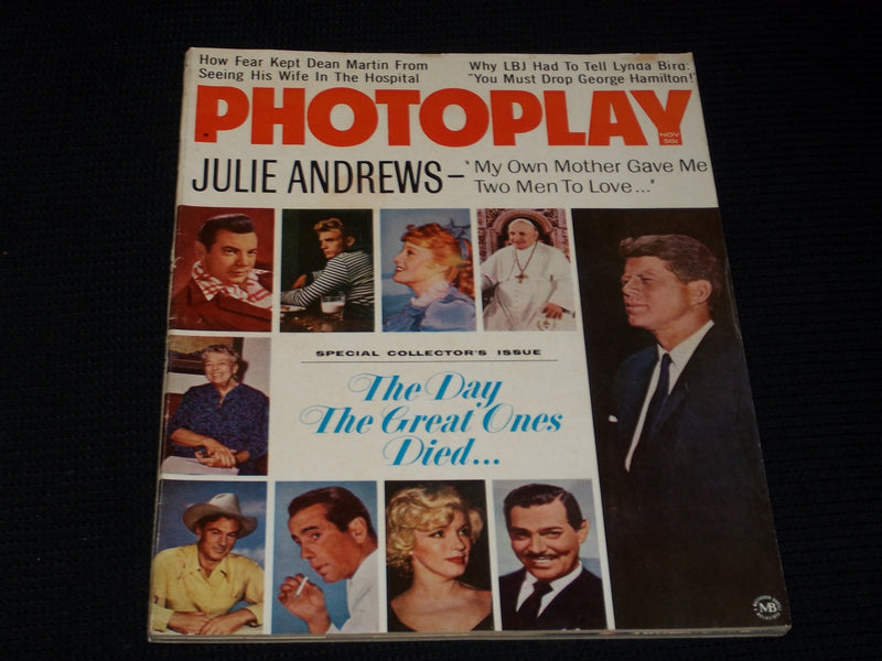 1967 NOVEMBER PHOTOPLAY MAGAZINE - JULIE ANDREWS FRONT COVER - E 1452