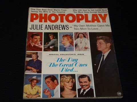1967 NOVEMBER PHOTOPLAY MAGAZINE - JULIE ANDREWS FRONT COVER - E 1452