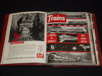 1962 TRAINS MAGAZINES BOUND VOLUME LOT OF 12 ISSUES - COMPLETE YEAR - KD 2133D