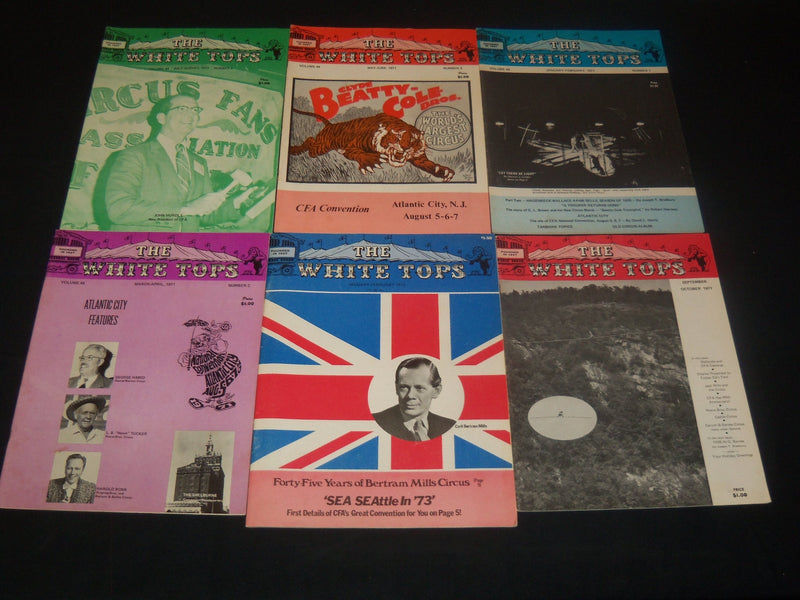 1969-1974 THE WHITE TOPS MAGAZINE LOT OF 36 ISSUES - CIRCUS - O 3687
