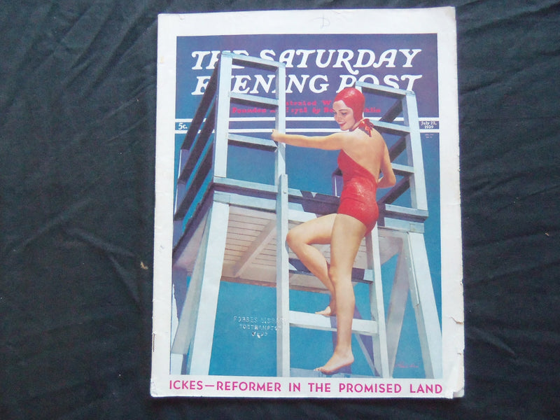 1939 JULY 22 THE SATURDAY EVENING POST MAGAZINE - ILLUSTRATED COVER - SP 1791