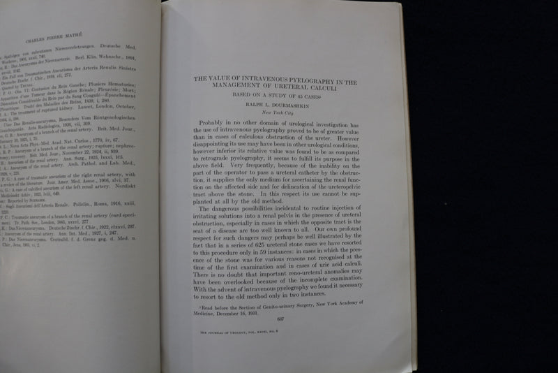 1932 THE JOURNAL OF UROLOGY - LOT OF 2 - SOFTCOVER BOOKS - K 1434