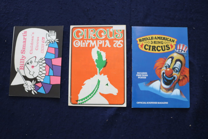 1960'S-1980'S CIRCUS PROGRAMS - SMALLER SIZE - LOT OF 28 - O 3534