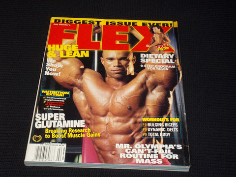 1999 FEBRUARY FLEX MAGAZINE - HUGE & LEAN FRONT COVER - E 7695