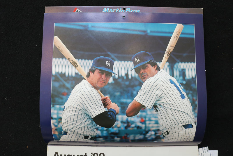 1982 APRIL - 1983 MARCH NEW YORK YANKEES CALENDAR - K 2471