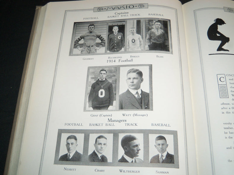 1914 MAKIO THE OHIO STATE UNIVERSITY YEARBOOK - BUCKEYES FOOTBALL - YB 1748