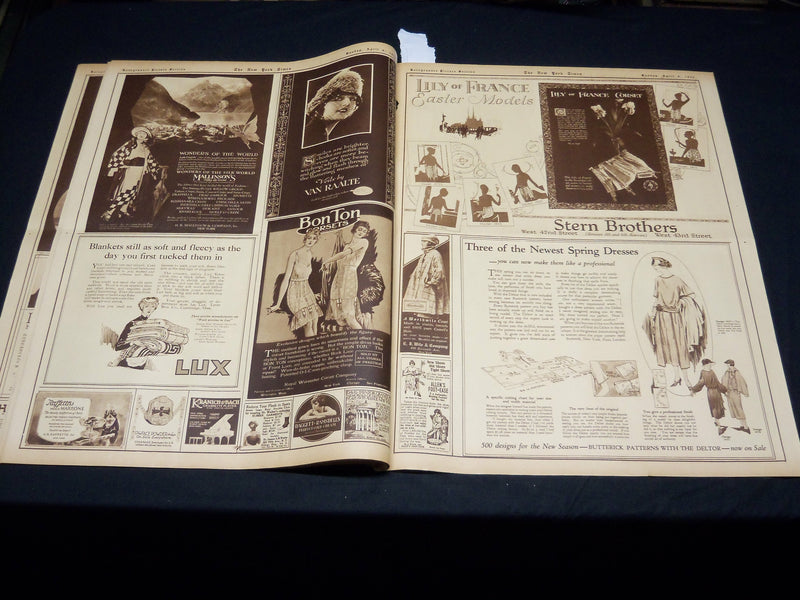 1922 APRIL 9 NEW YORK TIMES PICTURE SECTION NO. 4-7 - NICE PHOTOS - NT 8856