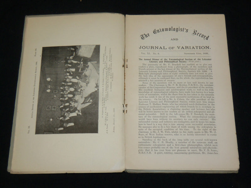 1890-1936 THE ENTOMOLOGIST'S MONTHLY RECORD & JOURNAL OF VARIATION LOT OF 515