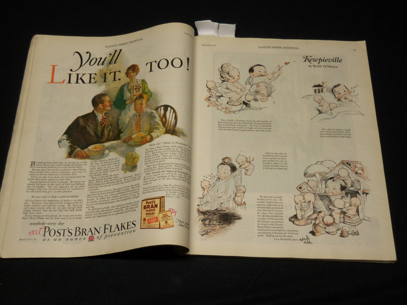 1927 SEPTEMBER LADIES HOME JOURNAL MAGAZINE - KEWPIEVILLE - NICE ADS - F 359