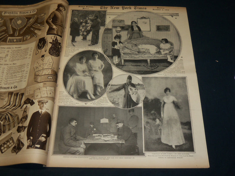 1916 DECEMBER 3 NEW YORK TIMES ROTO PICTURE SECTION - YALE BOWL - NT 8961