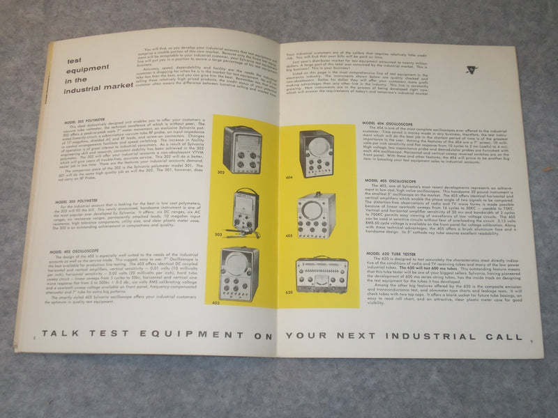 1955 SYLVANIA INDUSTRIAL SALES MANUAL - J 6305