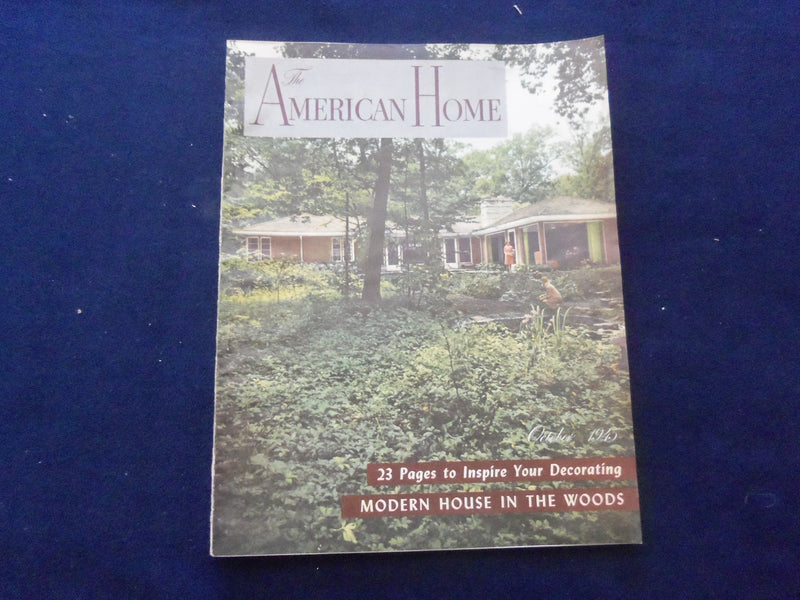 1945 OCTOBER THE AMERICAN HOME MAGAZINE -ELIZABETH TAYLOR, JR. FIREMEN- SP 6118O