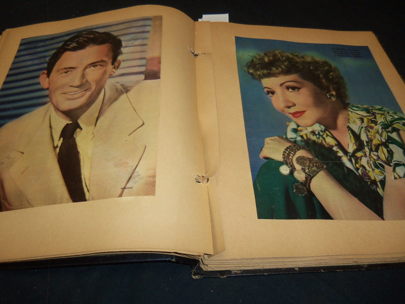 HOLLYWOOD MOVIE STARS SCRAPBOOK - PECK - AUTRY - GREAT PHOTOS - 28A