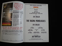 2002 THE VAGINA MONOLGUES PLAYBILL - SIGNED COVER - J 8259
