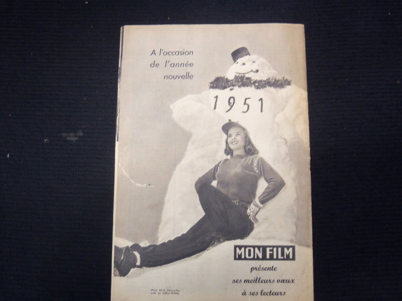 1951 JANUARY 3 MON FILM FRENCH MAGAZINE - JEAN MARAIS - E 26137
