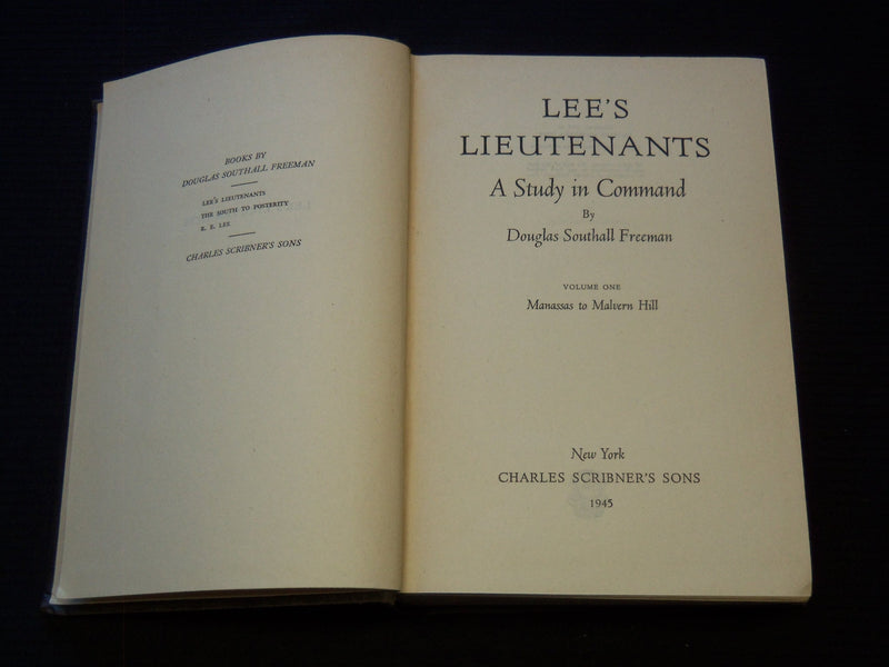 1944-1945 LEE'S LIEUTENANTS 3 VOLUME SET BY DOUGLAS SOUTHALL FREEMAN - KD 4672