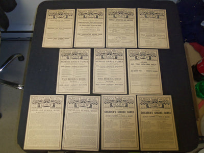 1908-1909 THE SCHOOL MUSIC REVIEW MAGAZINE - LOT OF 11 - O 2440O