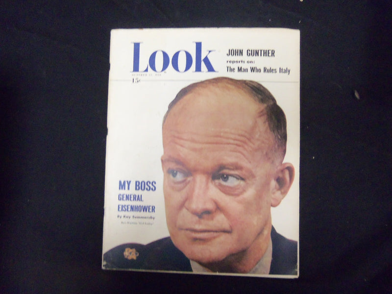 1948 OCTOBER 12 LOOK MAGAZINE - DWIGHT EISENHOWER - GREAT PHOTOS & ADS - ST 2792