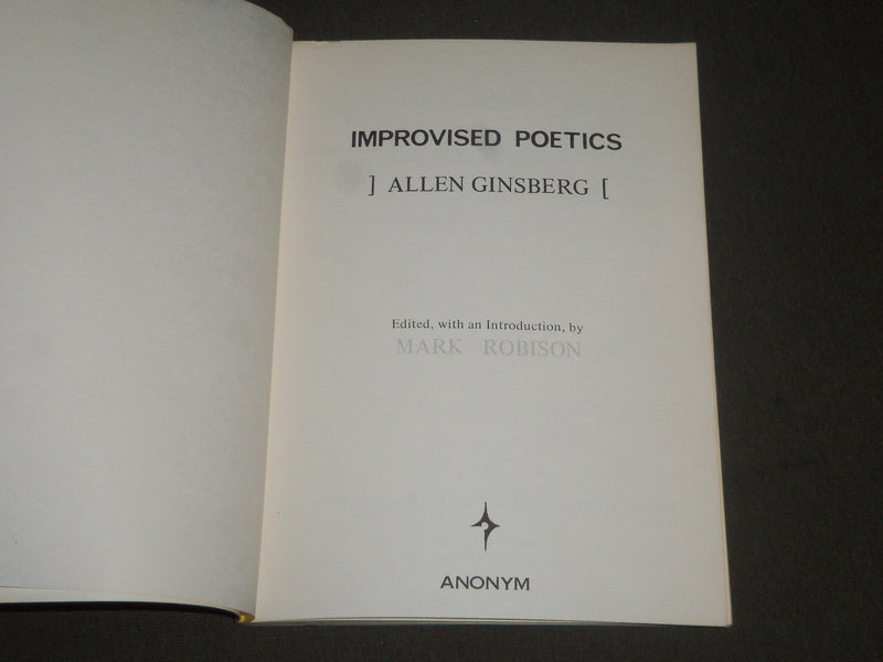 1972 IMPROVED POETICS EDITED BY MARK ROBINSON SOFTCOVER BOOK - J 2385