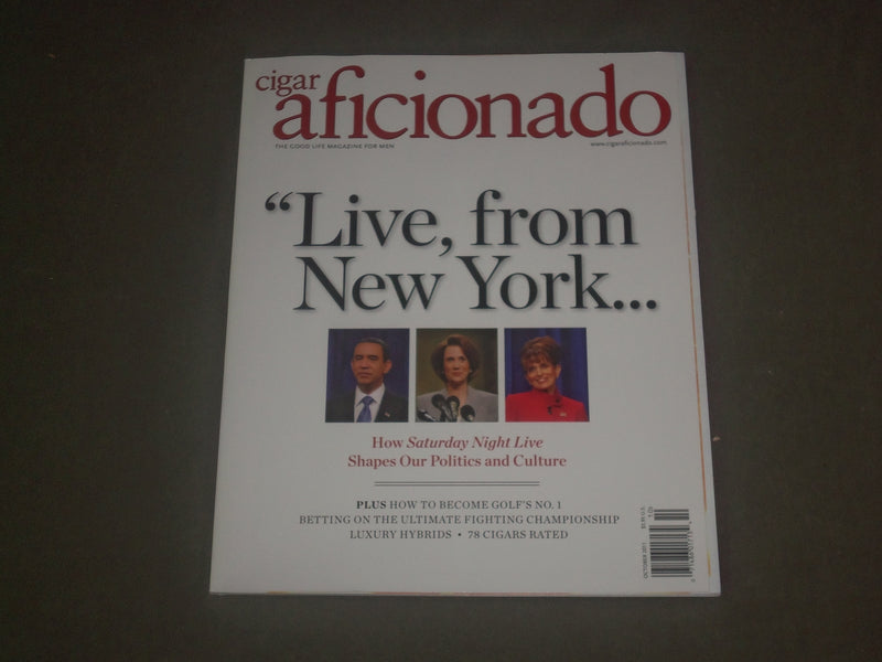 2011 SEPTEMBER/OCTOBER CIGAR AFICIONADO MAGAZINE - LIVE, FROM NY COVER - B 4533